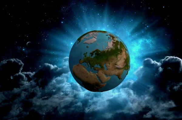 Planeet Aarde Het Universum Formaat — Stockfoto