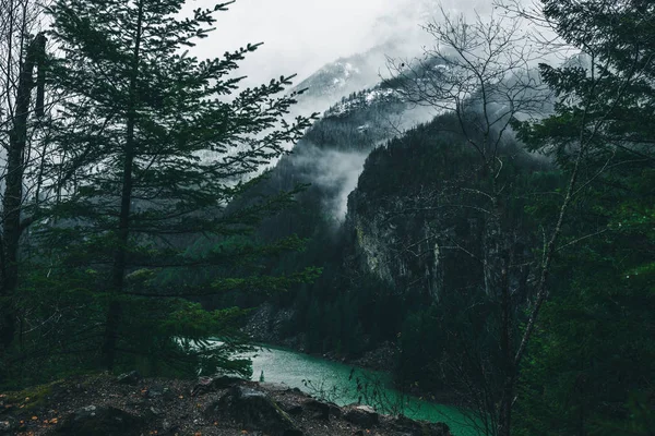 Invierno Cascadas Del Norte Naturaleza Viajes — Foto de Stock