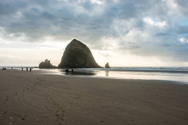 Güzel Cannon Plajı, Oregon. Doğa, seyahat