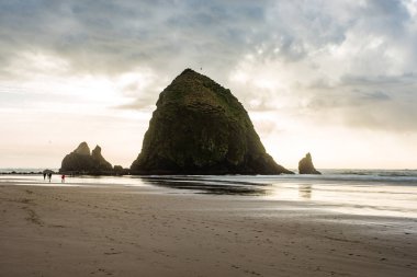 Güzel Cannon Plajı, Oregon. Doğa, seyahat