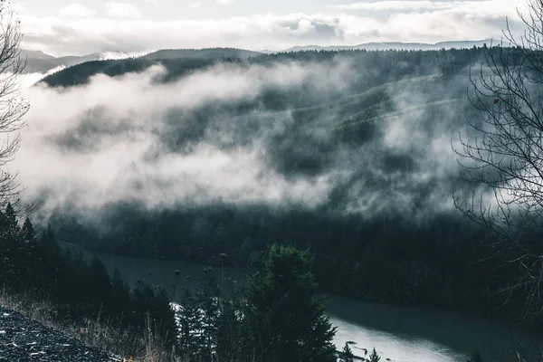 Ominous Pacific Northwest Nature Travel — Stock Photo, Image