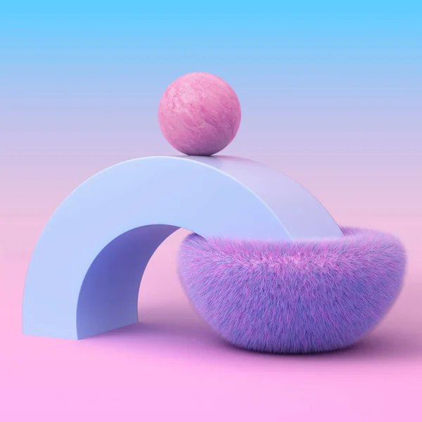 Gradyan arkaplanındaki şekiller