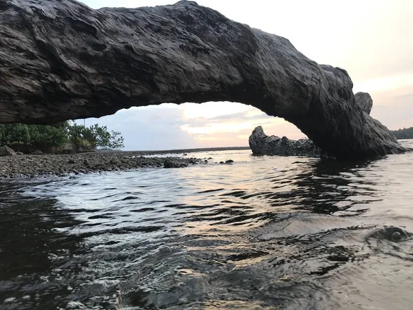 Ηλιοβασίλεμα Nabire Παπούα Ινδονησία — Φωτογραφία Αρχείου