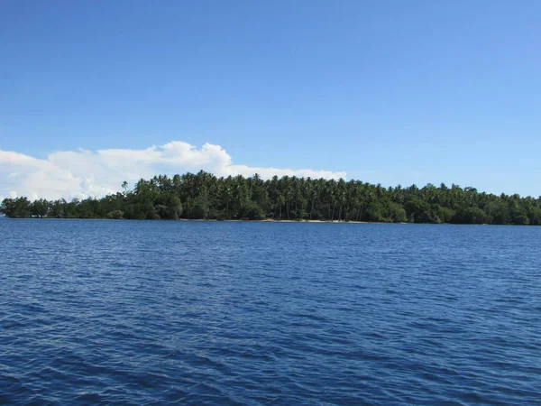 Nusi Island Nabire Papua Endonezya Plaj Görünümü — Stok fotoğraf