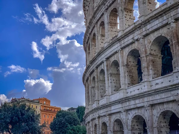 O Coliseu Romano em Roma Itália — Fotografia de Stock