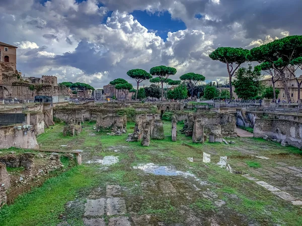 Das römische forum in italien — Stockfoto