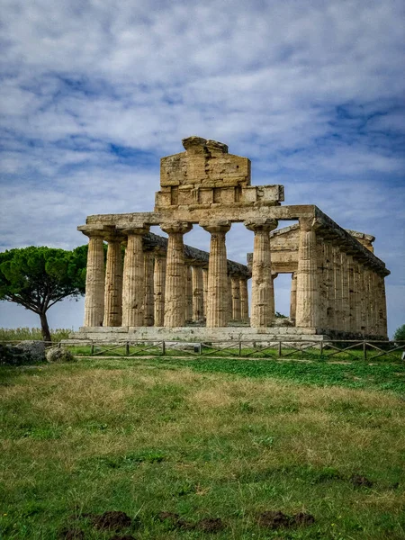 Den otroliga Paestum Italien — Stockfoto