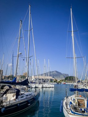 Palermo İtalya'daki iskele