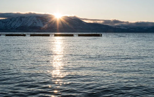 Lac Tahoe de la plage — Photo