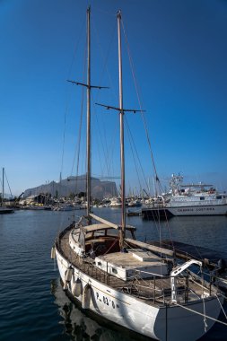 Palermo limanında tekneler