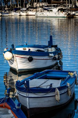 Palermo limanında tekneler