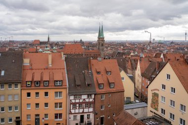 2019 'un sonlarında Nuremberg Almanya manzarası