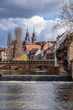 2019 'un sonlarında Nuremberg Almanya manzarası