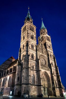 2019 'un sonlarında Nuremberg Almanya manzarası