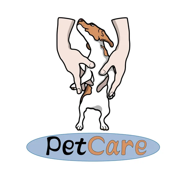 Pets Vector Logo Puppy — Stock Vector