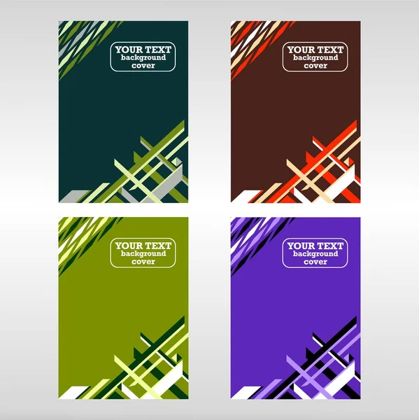 Broşür veya soyut öğelerle kapak için vektör şablonu