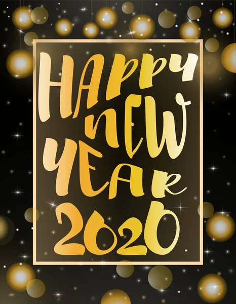 Merry Christmas ve Happy New Year 2020 İllüstrasyon