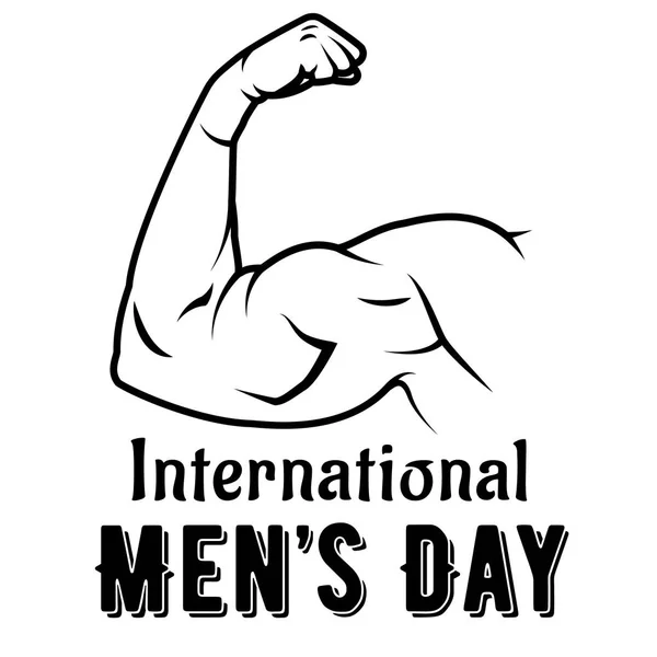 Uluslararası Adam Günü Için Bir Poster Vektör illüstrasyon