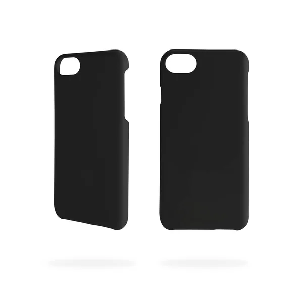 Template phone case for protection on isolated background with clipping path.