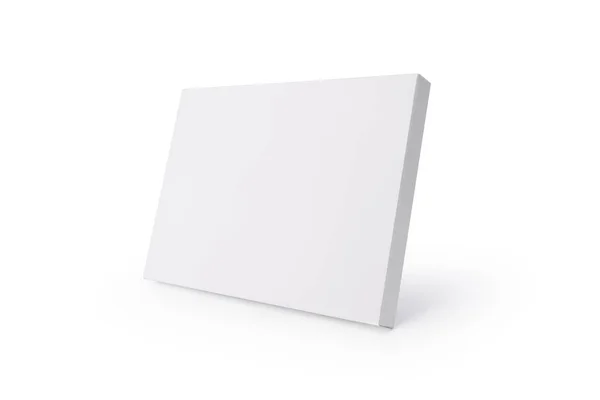 White Carton Box Isolated Background Clipping Path Thin Cardbox Package — Φωτογραφία Αρχείου