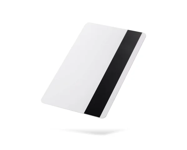 Trajes Recorte Cartão Chip Isolado Fundo Branco Modelo Cartão Crédito — Fotografia de Stock