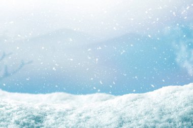 Kış arkaplanı ve kar yağıyor. Mutlu Noeller ve mutlu yıllar..