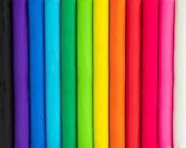 Plastik renkli arka plan. Kil dokusumodelleme çok renkli.