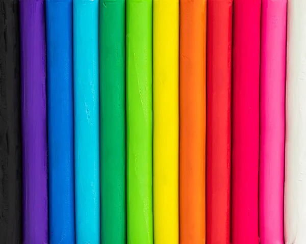 Colorful Background Plasticine Multicolor Modelling Clay Texture — Stock Photo, Image