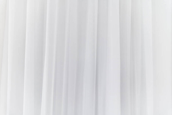 White curtain background. Abstract of drape backdrop.