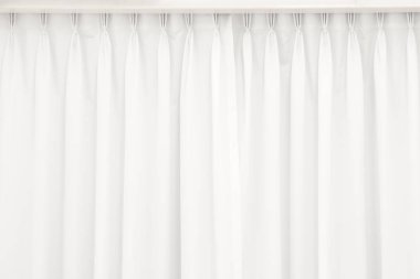 Beyaz perde arkası. Örtülerin soyut arkaplanı.