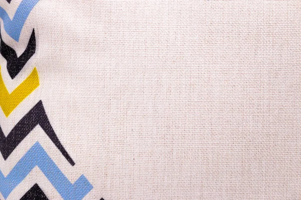 Weißer Hintergrund Mit Textiler Textur Bunter Stoffrahmen Oder Modernes Konzeptstoff — Stockfoto