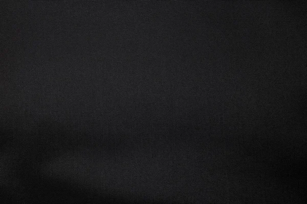 Λεπτομέρεια Της Μαύρης Κλωστοϋφαντουργίας Φόντο Υφή Κοντινά Πλάνα Ύφασμα Υλικό — Φωτογραφία Αρχείου