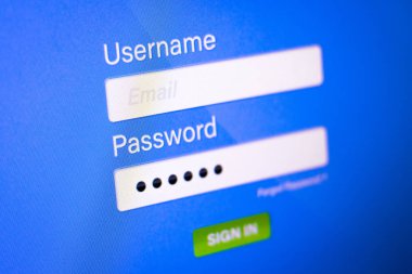 Giriş arka planında Parola Kutusu'nun kapatılması. Online Kullanıcı Adı ve Şifreler.