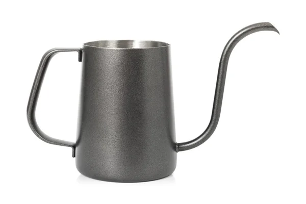 Coffee Kettle Isolated White Background Tea Kettle Handle Clipping Path — Stock Photo, Image