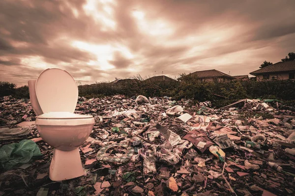Obrovské Množství Odpadu Domů Průmyslových Továren Které Byly Ponechány Bez — Stock fotografie