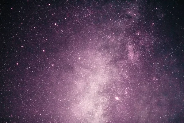 Fantasia Rosa Láctea Galáxia Com Estrelas Escuridão Espaço Fundo Romance Fotos De Bancos De Imagens