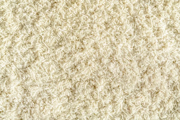 texture of a white carpet with long pile