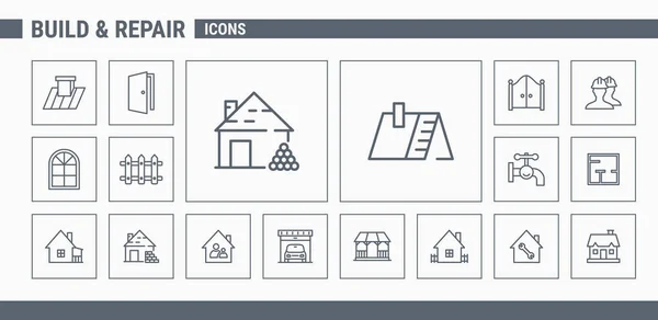Set di icone di costruzione 02 — Vettoriale Stock