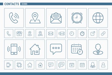 İletişim Simgeleri seti 02