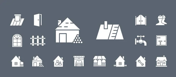 Set di icone di costruzione 04 — Vettoriale Stock