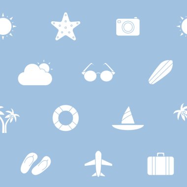 Tatil - Siluetler için vektör arkaplanı (kusursuz desen), grafik tasarımı için bayram günü