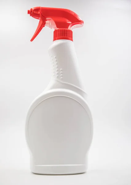 A plastic bootle of  house cleaning spray with dispenser Stock Photo