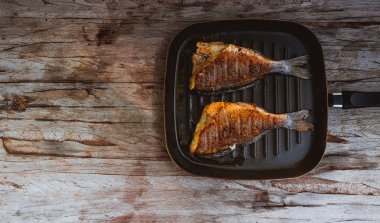 Taze dorada balık yakın