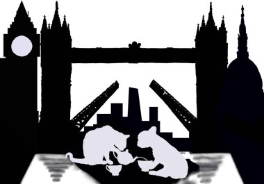 Londra'da çay breack