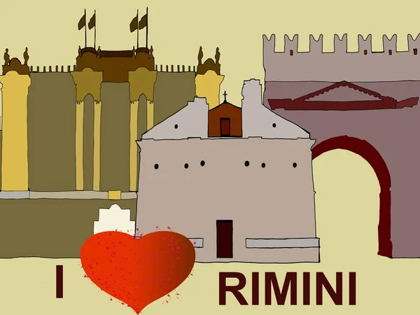 Rimini Városa — Stock Fotó