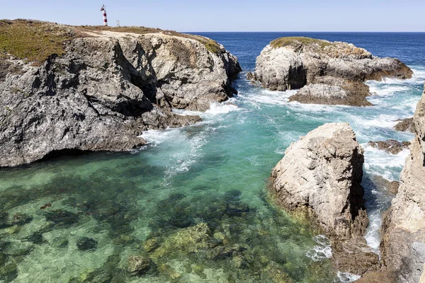 Faro Playa Porto Covo Alentejo Portugal — Foto de Stock