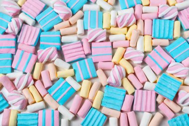 Renkli şekerleme içeren soyut arkaplan