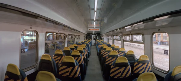 Bolton June 2020 Due Covid Out Use Seats Northern Rail — Stock Photo, Image