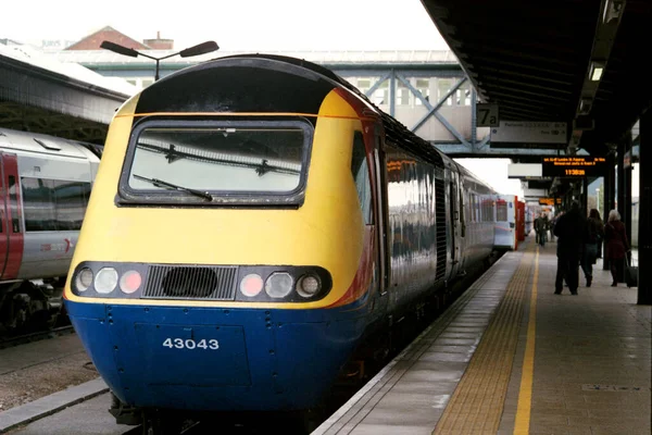 Nottingham March 2018 East Midland Hst High Speed Train Platform — Stock Photo, Image