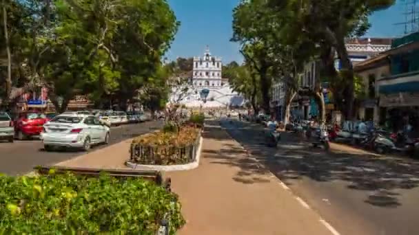 Igreja de Nossa Senhora da Imaculada Conceição em Goa — Vídeo de Stock